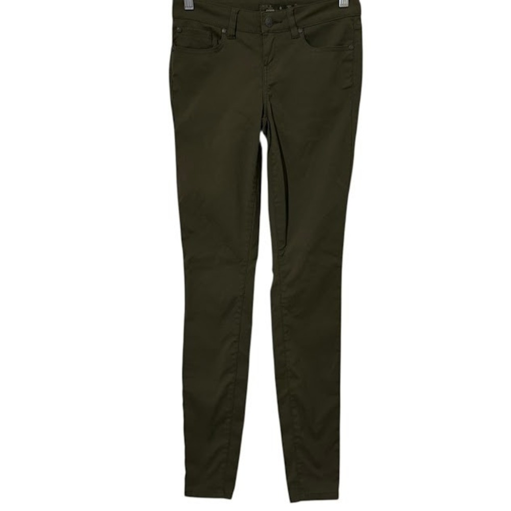 prAna Army Green Briann Skinny Nylon Outdoor Hiking Pants Womens 0